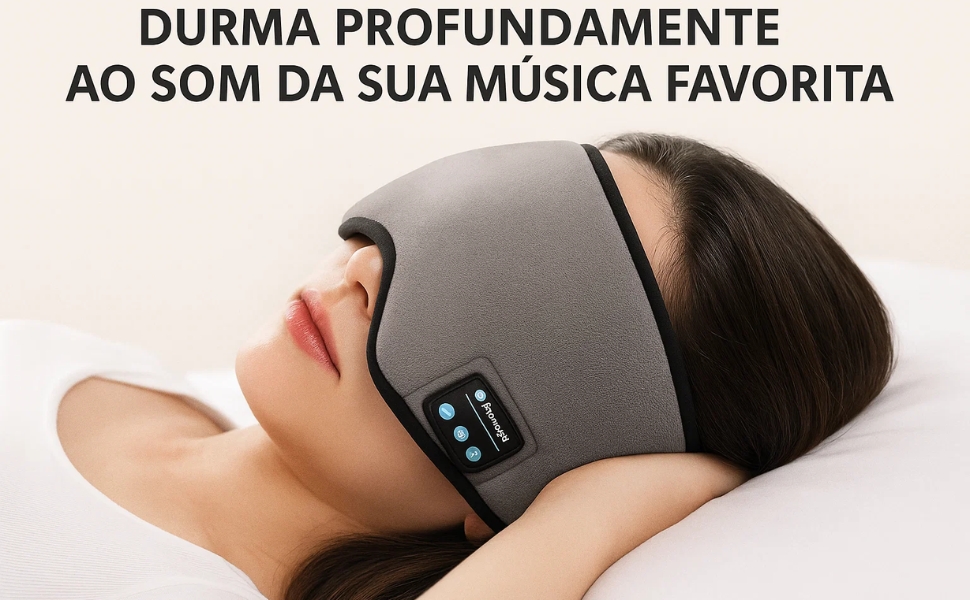 Máscara para dormir tapa olhos; Máscara para dormir com bluetooth; Mascara para dormir com som;