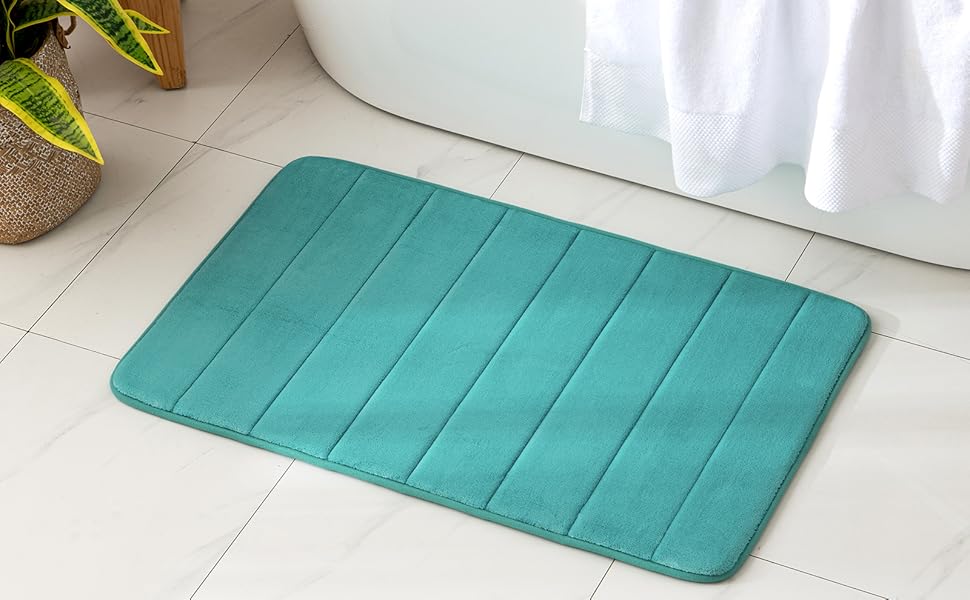 MIULEE Memory Foam Bath Mats Non Slip Bathroom Mat Bath Rug Shower Mat
