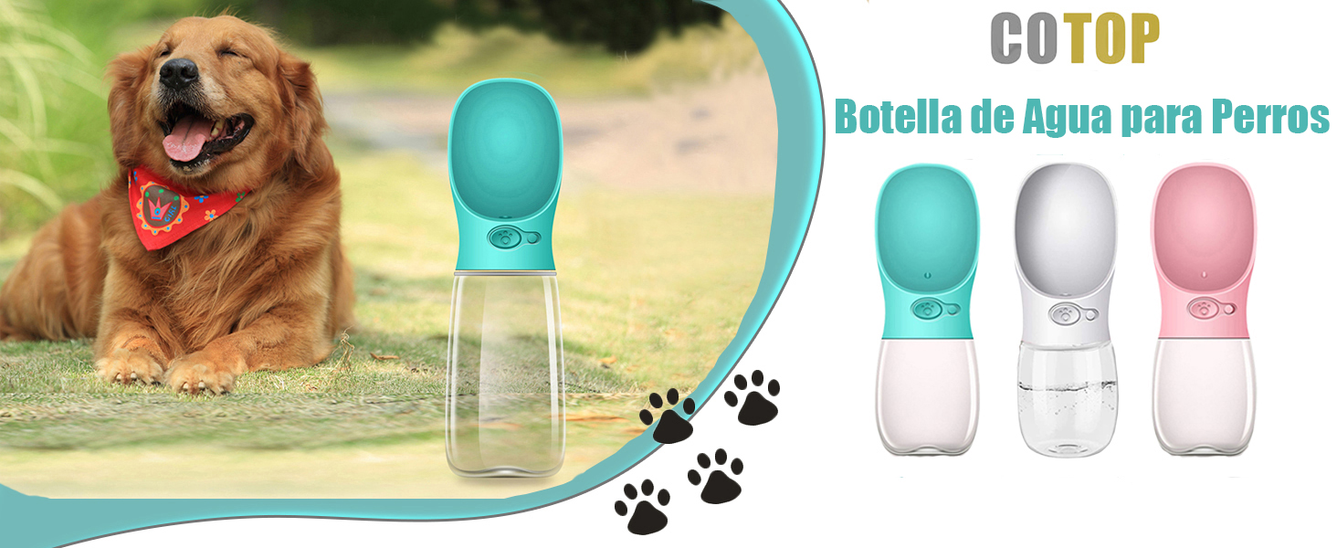 Dog Water Bottle, 350/550 ml Travel Bottle for Walking for Dogs, Puppy Drink Dispenser Portable Cup for Drinking for Pets Outdoor, Gift for Dogs 9 dog bottle