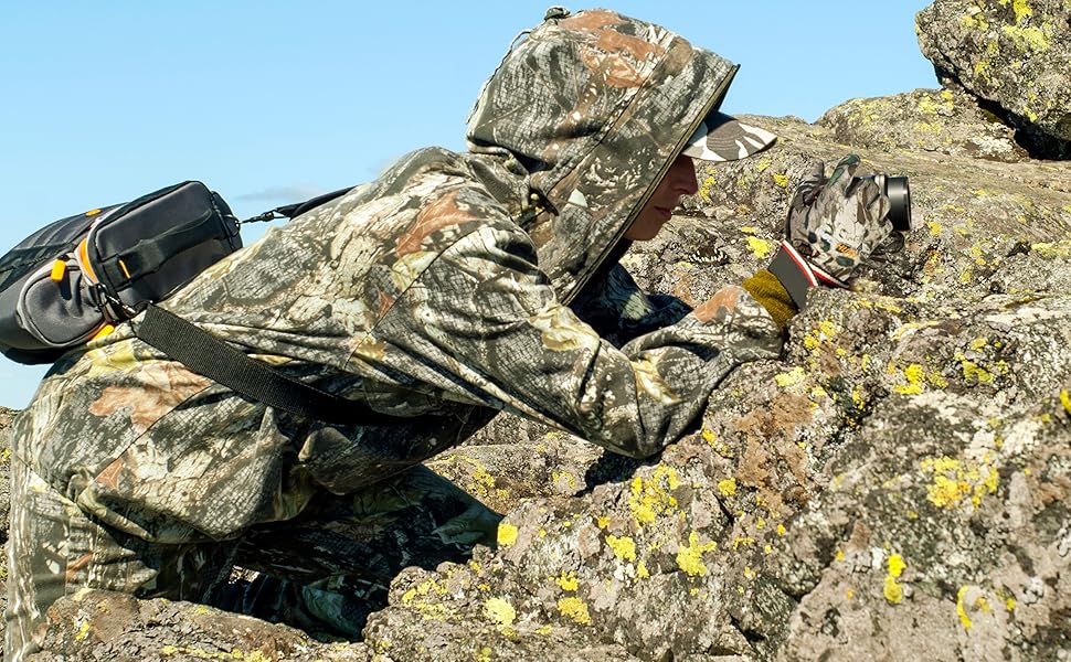 WOLFHUNT camouflage gloves for turkey deer hunting lightweight archery shooting gloves