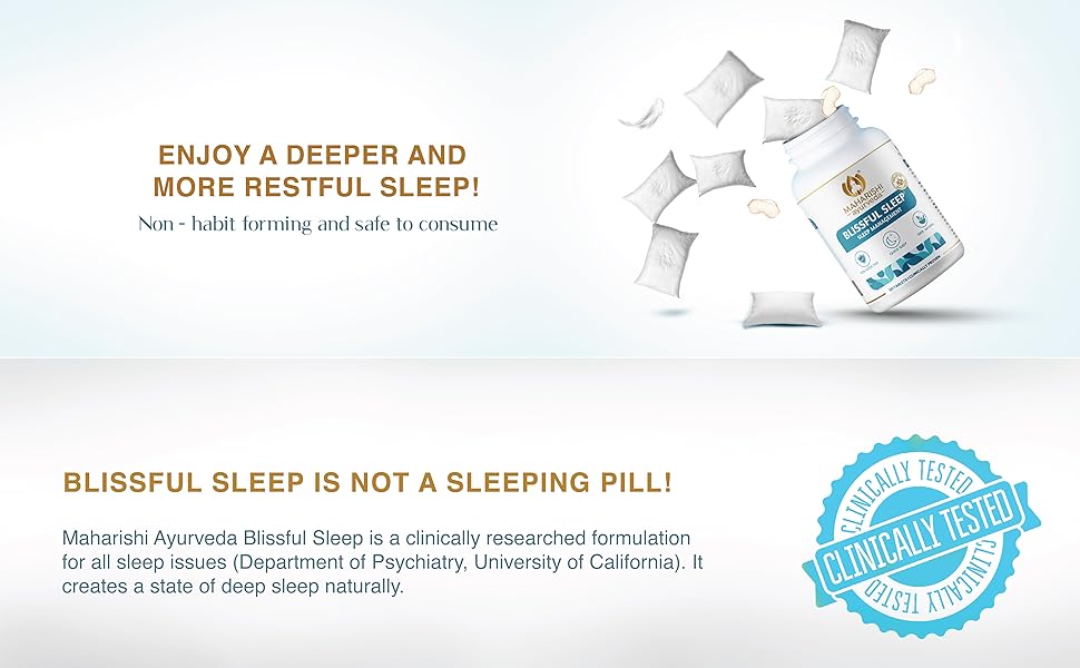 Maharishi Ayurveda Blissful Sleep Helps Sleep Better 100 Natural Herbal NonHabit Forming