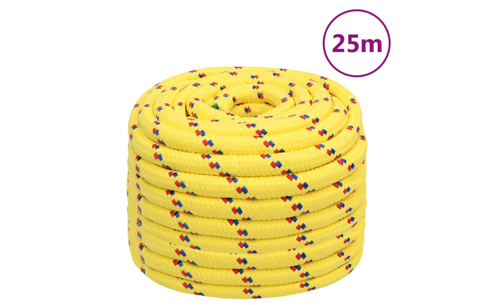 Corda In Polipropilene 6 Mm X 200 M - Arancione, Resistente Per Casa E Giardino