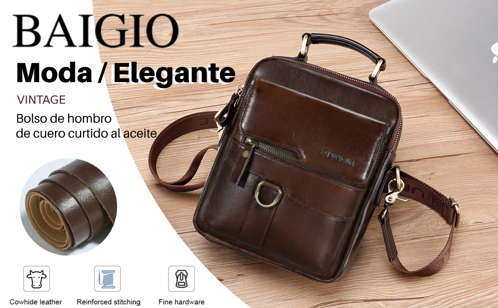 Bolso para hombre de piel