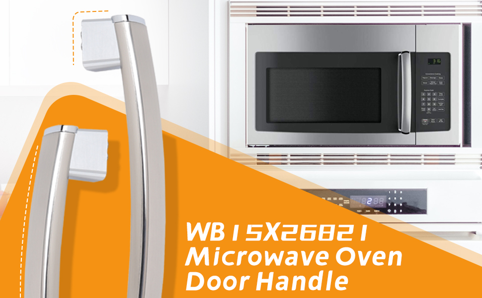 WB15X26821 Upgraded Door Handle Replacement Compatible with GE Microwave