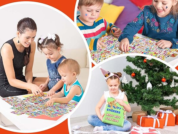 3d puffy stickers gift for kids