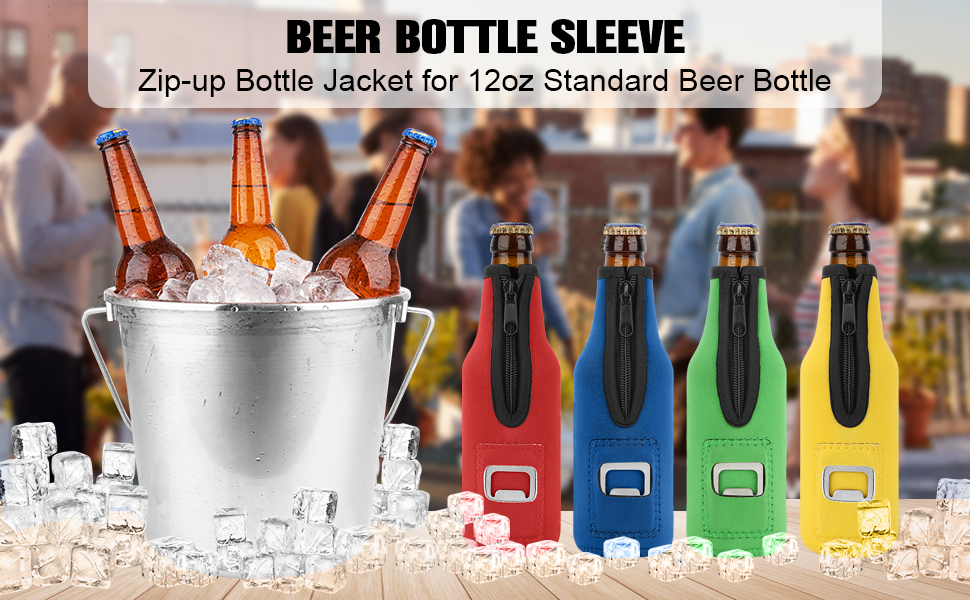 Desing Wish Beer Bottle Insulator Sleeve with Bottle Opener