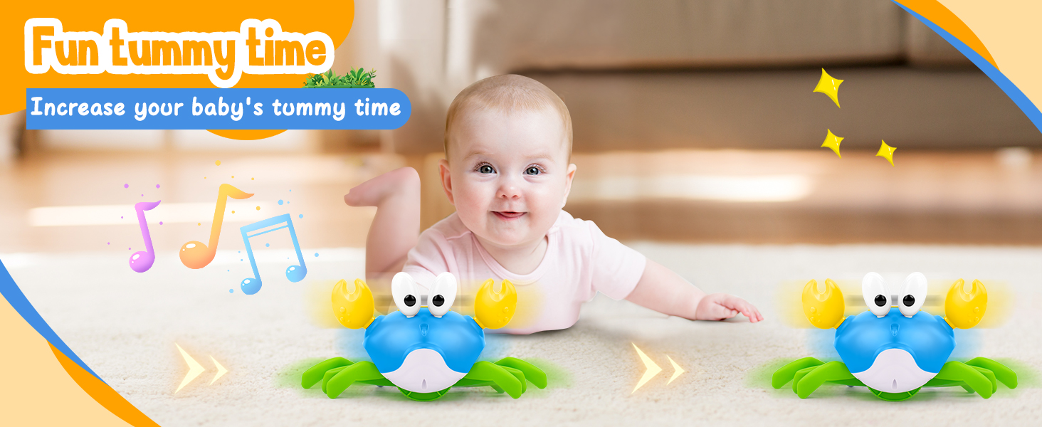 crawling crab baby toy
