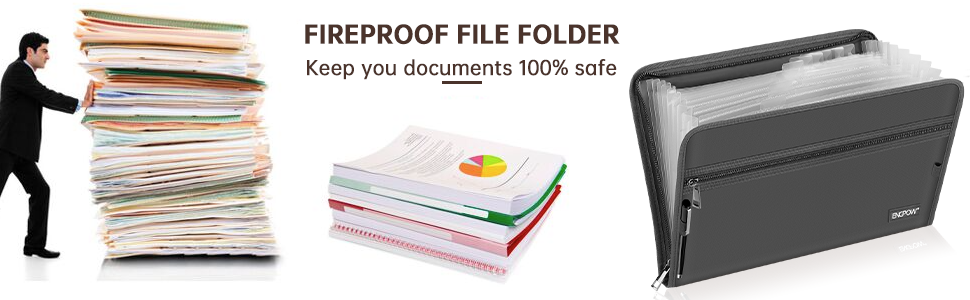 Fireproof file folders