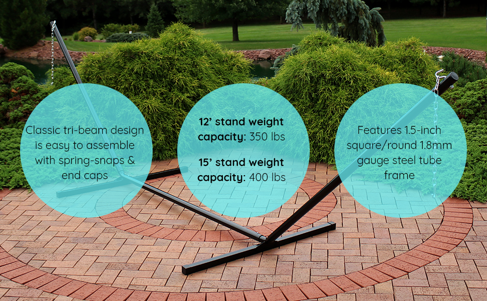 Tri beam heavy-duty steel design 350 lb or 400 lb weight capacity