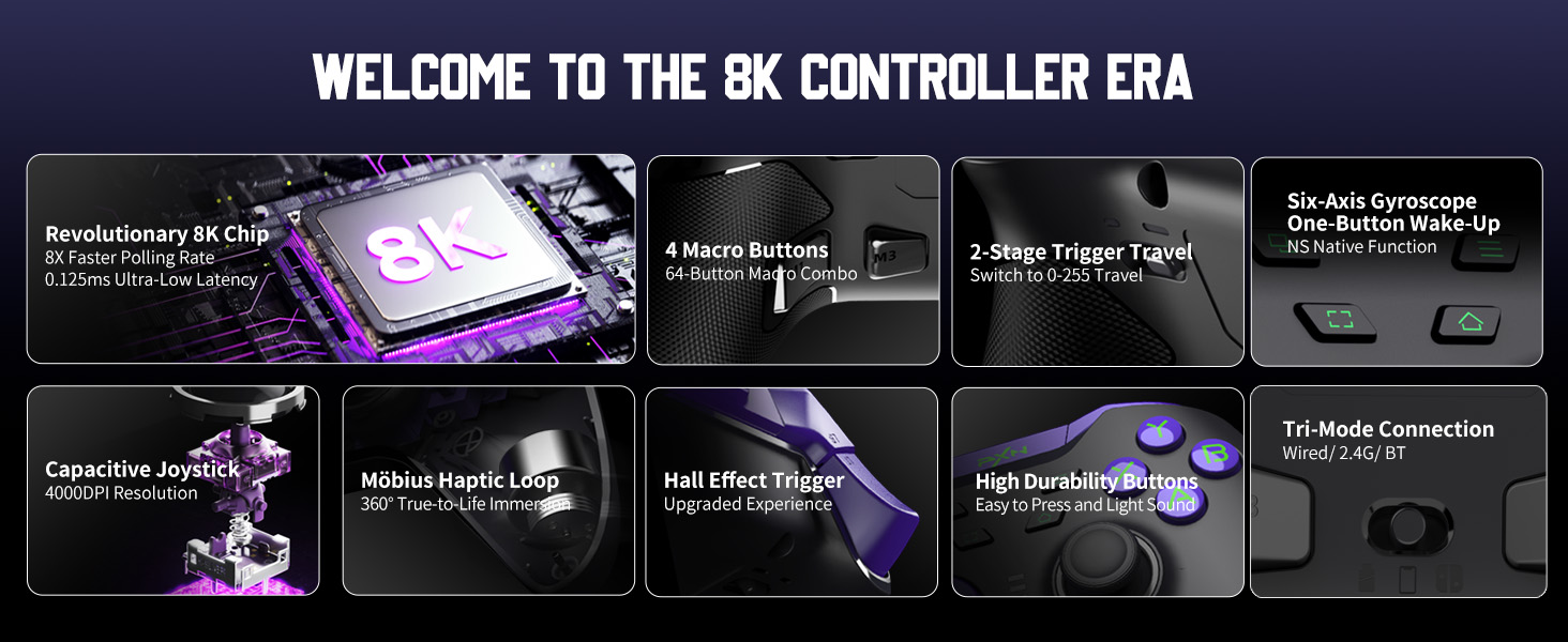 PXN P5 8K Wireless Gaming Controller