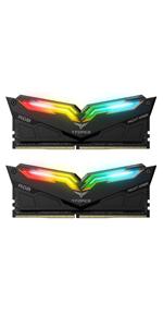 TEAMGROUP T-Force Night Hawk RGB DDR4 16GB Kit SDRAM 2x8GB 4000MHz PC4-32000 CL18 Desktop Memory ram