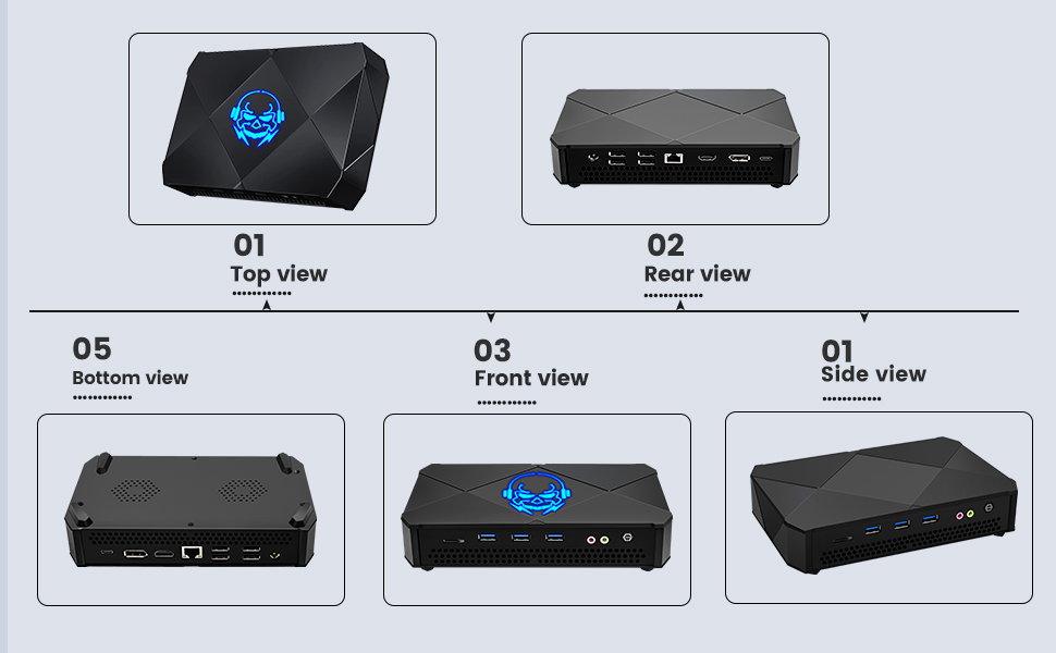 Mini Gaming PC Intel Octa Core I9 11900H Windows 11, Mini Desktop