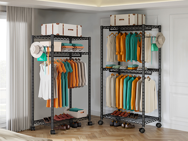 パンデイロ　ケース付　CONTEMPORÁNEA PDMV105CR Amazon.com: PUNION Rolling Clothes Rack Portable Closet