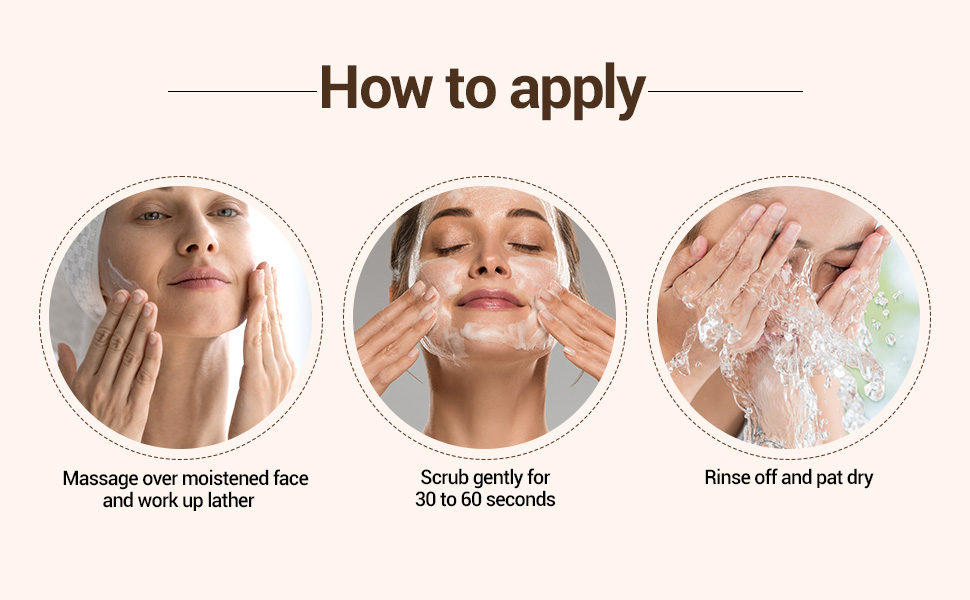How to apply coffee face wash