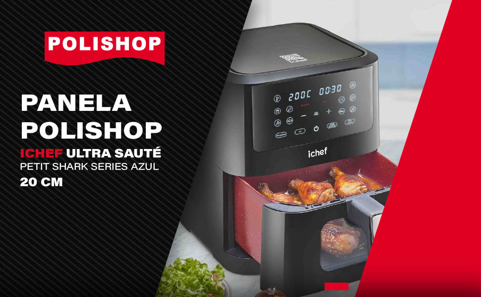 ICHEF Fritadeira Elétrica Airfryer Smart Vision 6L (110 Volts)