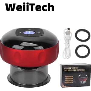 Cupping Remedy Massager, 3 in 1 Vacuum Remedy Machine Handheld Scraping Instruments with 12 Stage Temperature and Suction, for Chill out Stiffness Muscular tissues, Relieves Ache 22 Hand massager