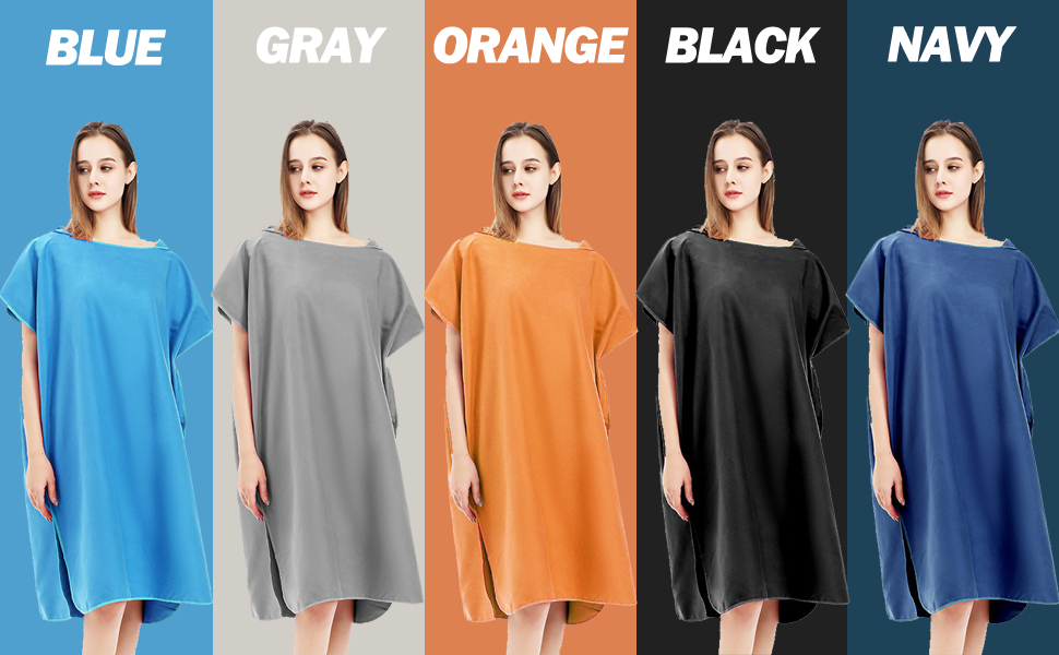 Changing Robe Towel with Hood for Surfing Open Water Swimming