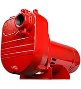 Red Lion RL-S50 115/230 Volt, 1/2 HP, 2940 GPH Self Priming Cast Iron Surface Effluent Pump, Red,...