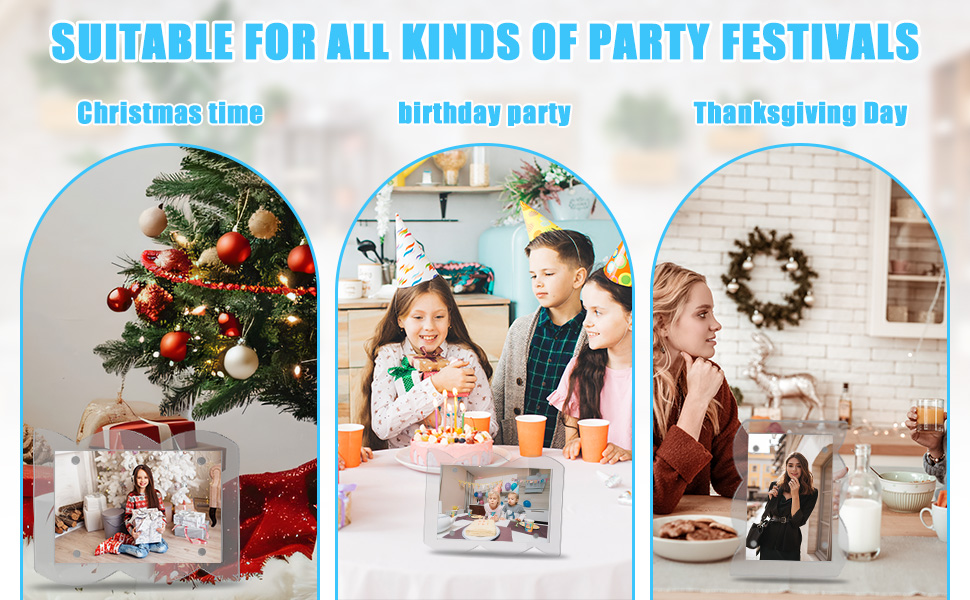 NEUREGY 1 PACK 4 x 6 Picture Frame, Acrylic Clear Wavy