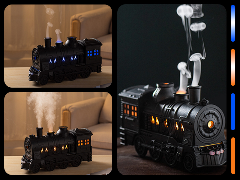 Lonyiabbi Retro Train Essential Oil Diffuser – Cool Mist