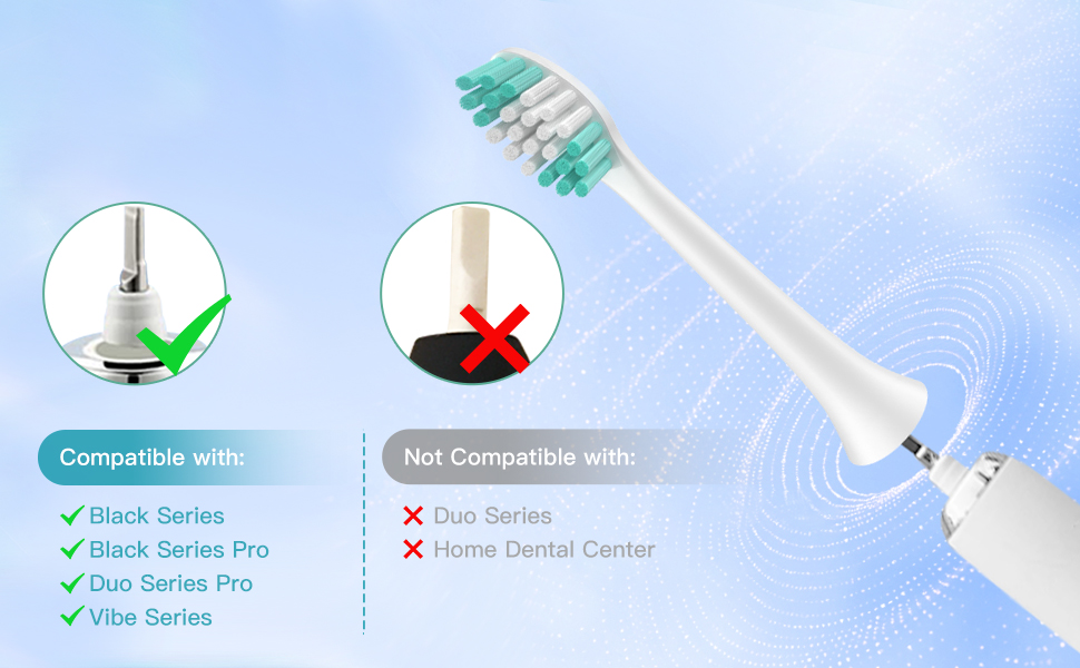 Replacement Toothbrush Heads for Aquasonic Duo Pro Series