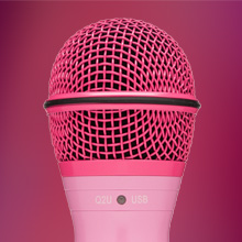 mic, clarity, focus, pink