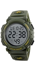 Herren Digital Quarz Uhr