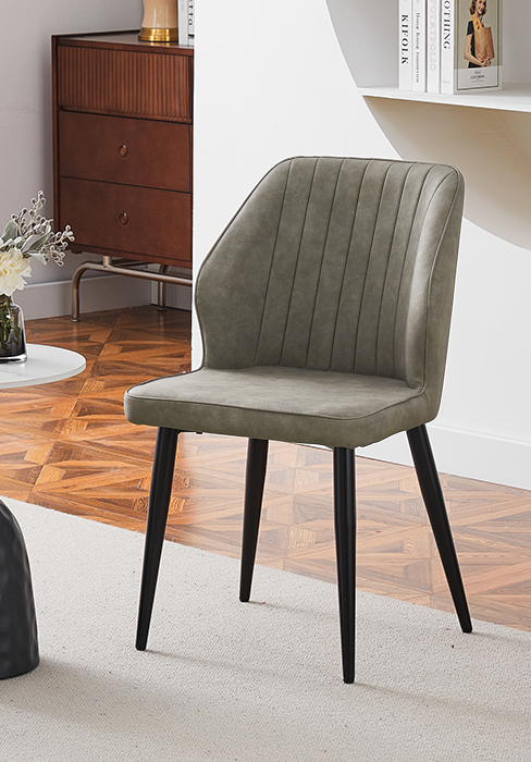 faux leather dining chair