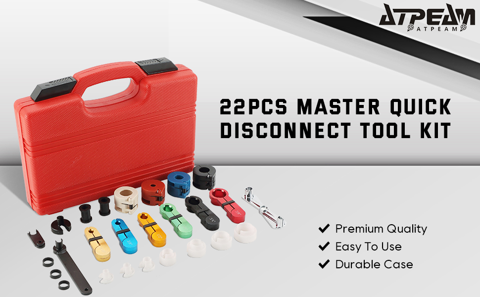 ATPEAM 22pcs Master Quick Disconnect Tool Kit Ford Fuel Line Disconnect