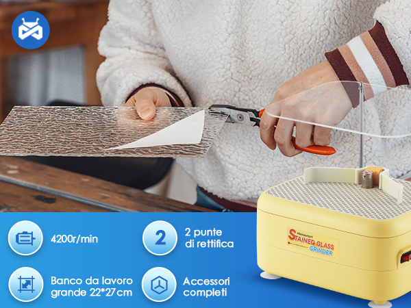 Smerigliatrice Per Vetro Mxmoonant - Con Teste Diamantate, Per Vetro E Ceramica