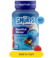 restful sleep melatonin smurf gummies toddler vitamin c vegan multivitamin kids iron gummies