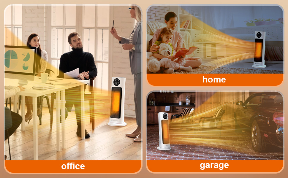 Electric Heaters for Indoor Use 1500W 3S Heating Space