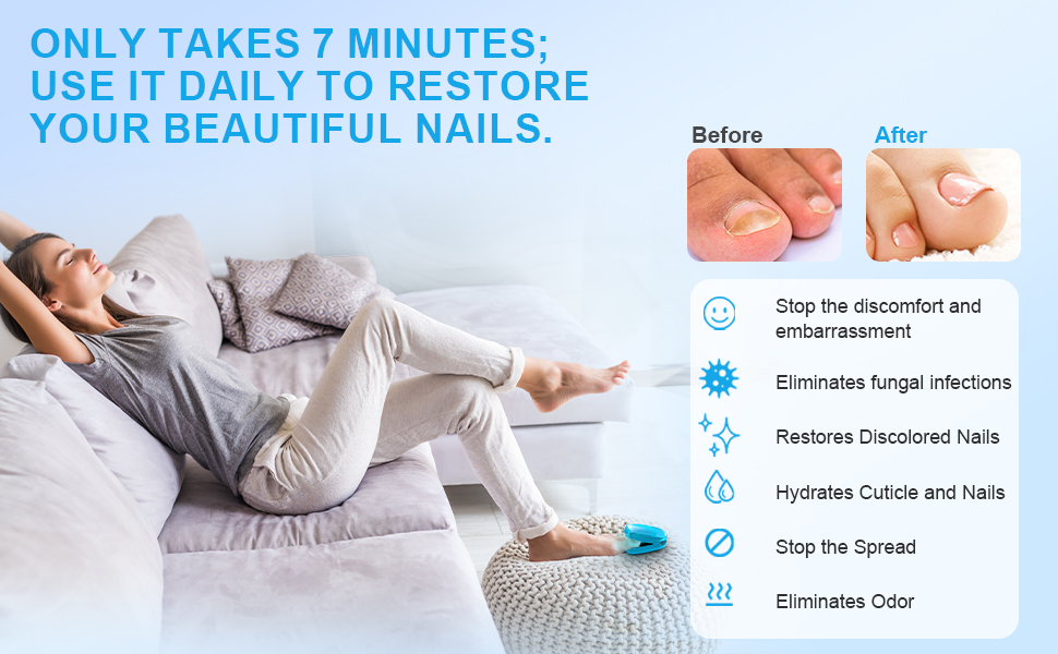 only takes 7 minutes to restore your beautiful nails
