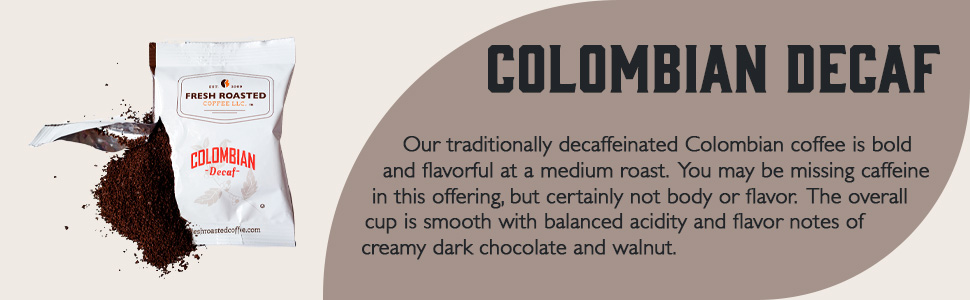 Colombian Decaf frac packs description