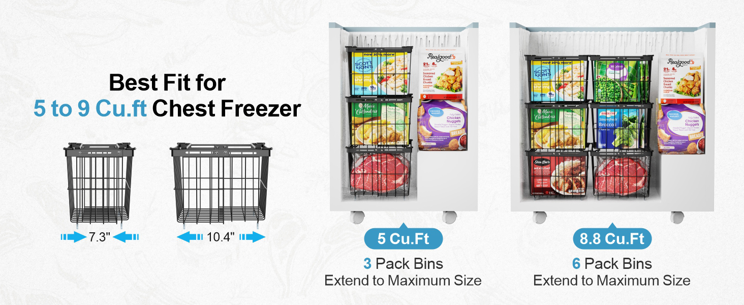 freezer baskets