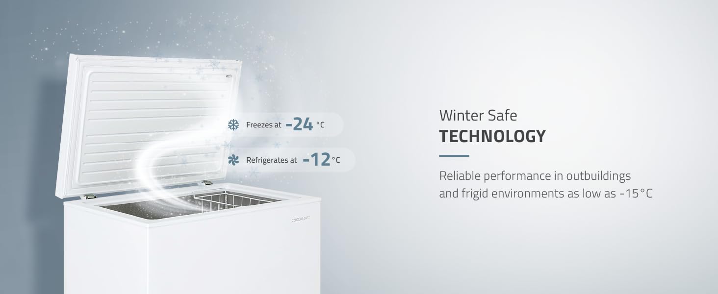 Cookology CCFZ142WH Freestanding Chest Freezer 142 Litre Capacity