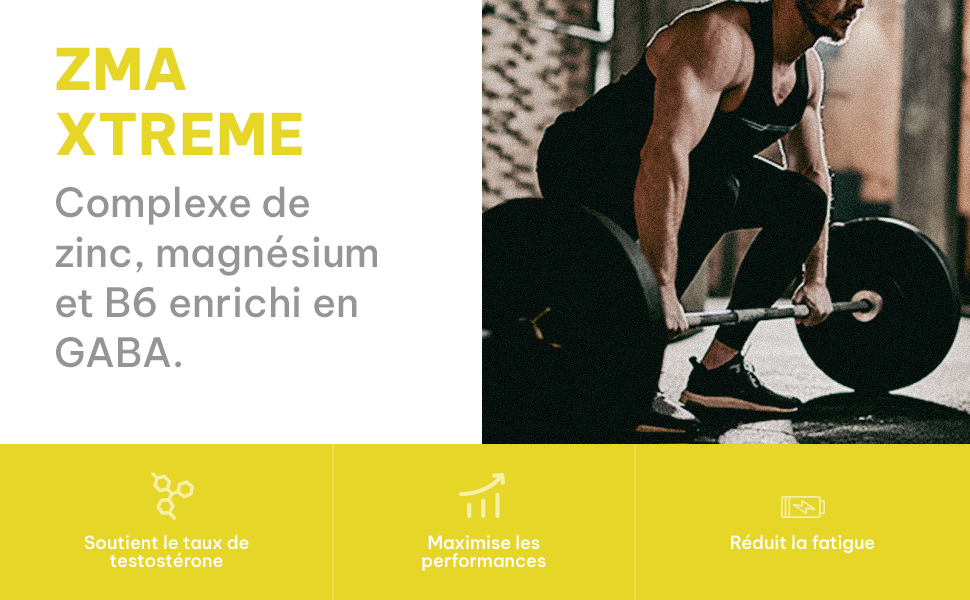 Superset Nutrition Zma Xtreme (90 Caps) ZMA Complexe de zinc, magnésium et B6 enrichi en