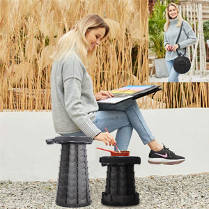 Portable Collapsible Telescopic Stool Foldable Retractable Camping Stool Hiking Fishing Activities