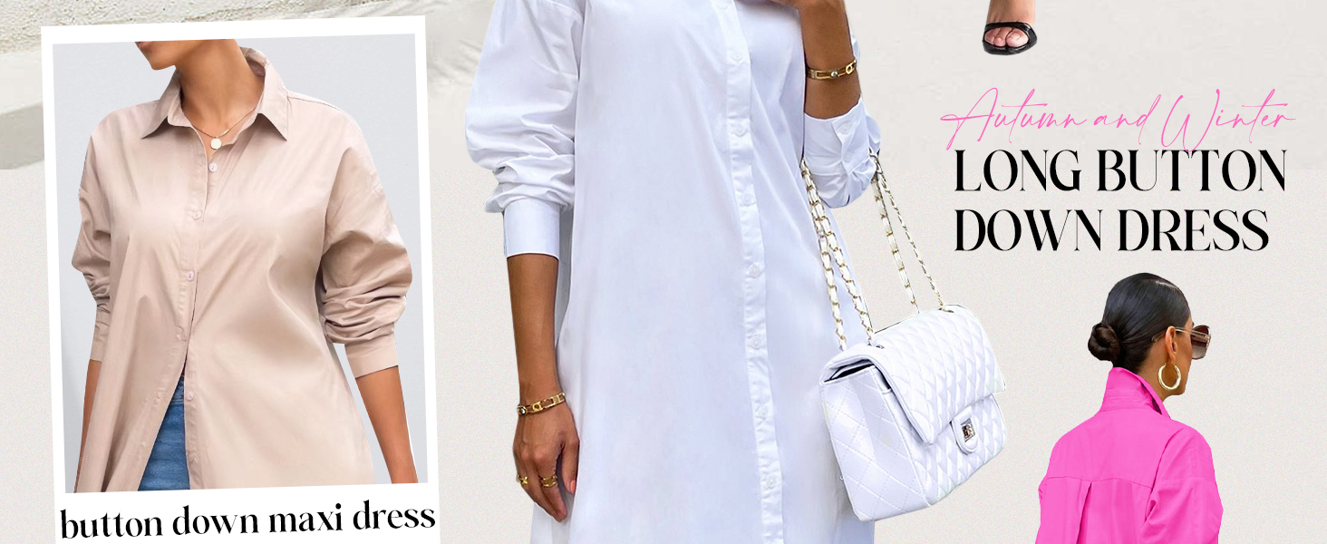 button down dress for women