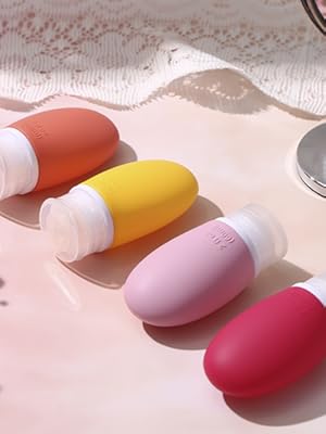 Silicone travel bottle set