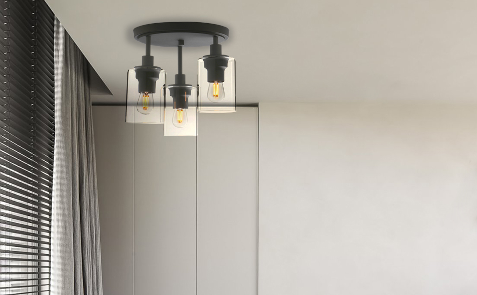Pathson 3-Light Ceiling Light Fixtures for Living Room