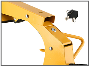 Heavy Duty Adjustable Tire Lock Anti-Theft Wheel