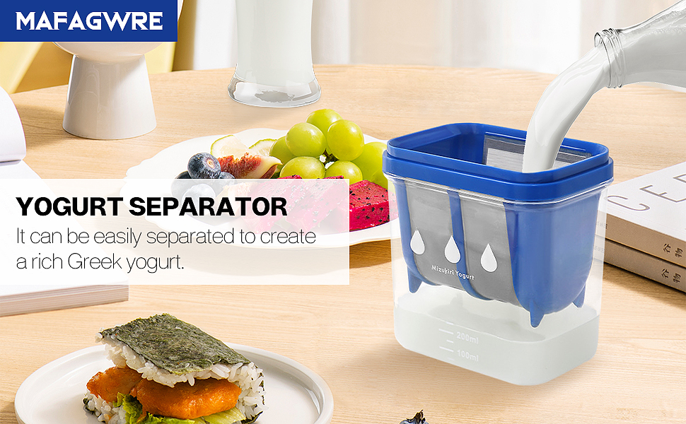 Yogurt Strainer Homemade Greek Yogurt Whey Separator Yogurt Filter with Ultra Fine Mesh