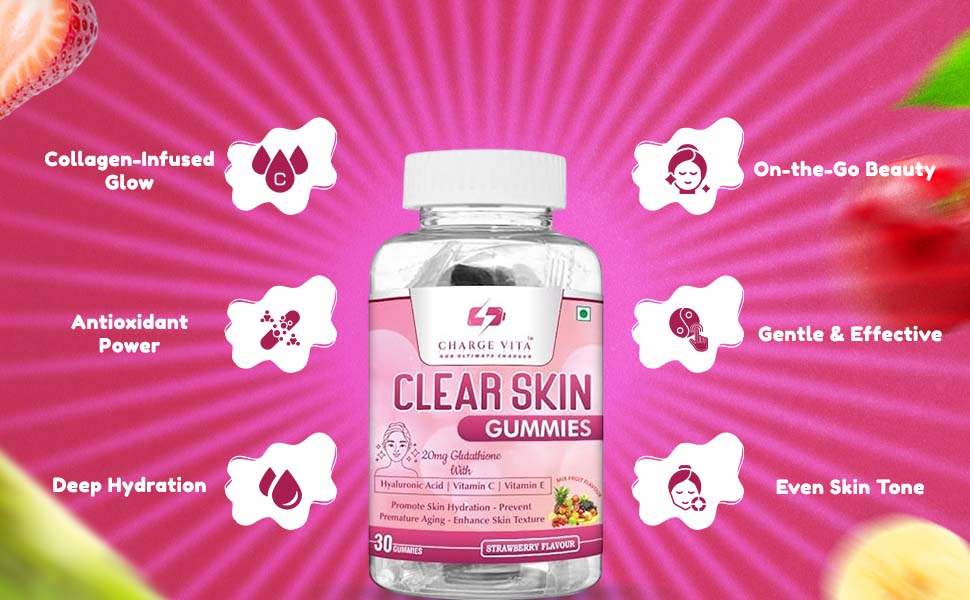 Charge Vita's Clear Skin Gummies