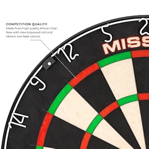 Competition standard dartboard
