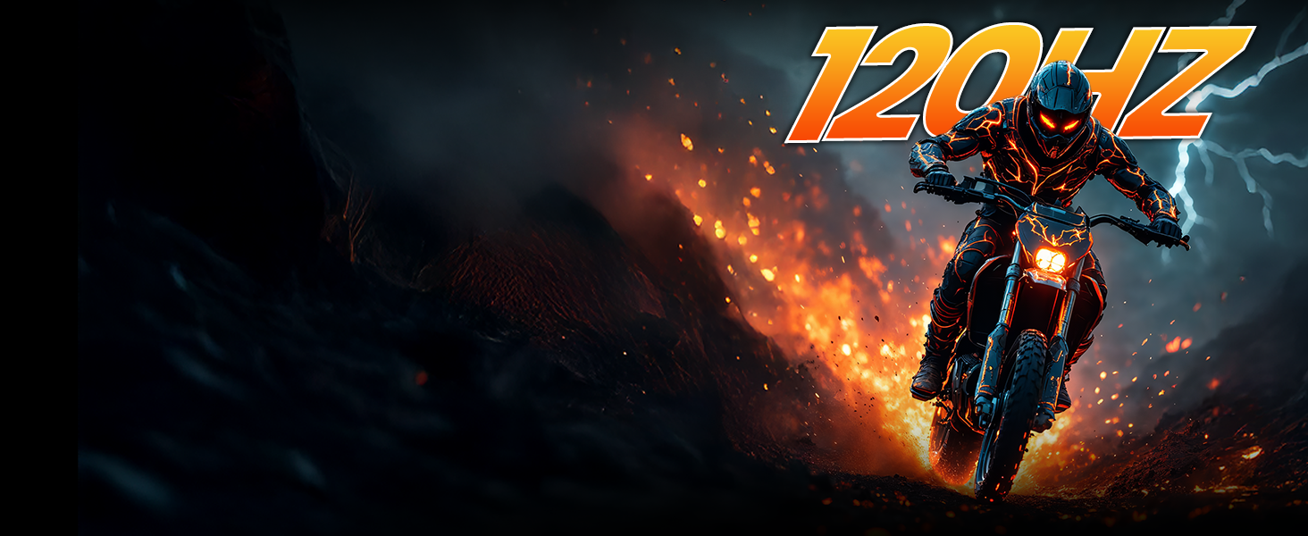 120Hz gaming monitor for incredibly smooth gameplay and reduced motion blur