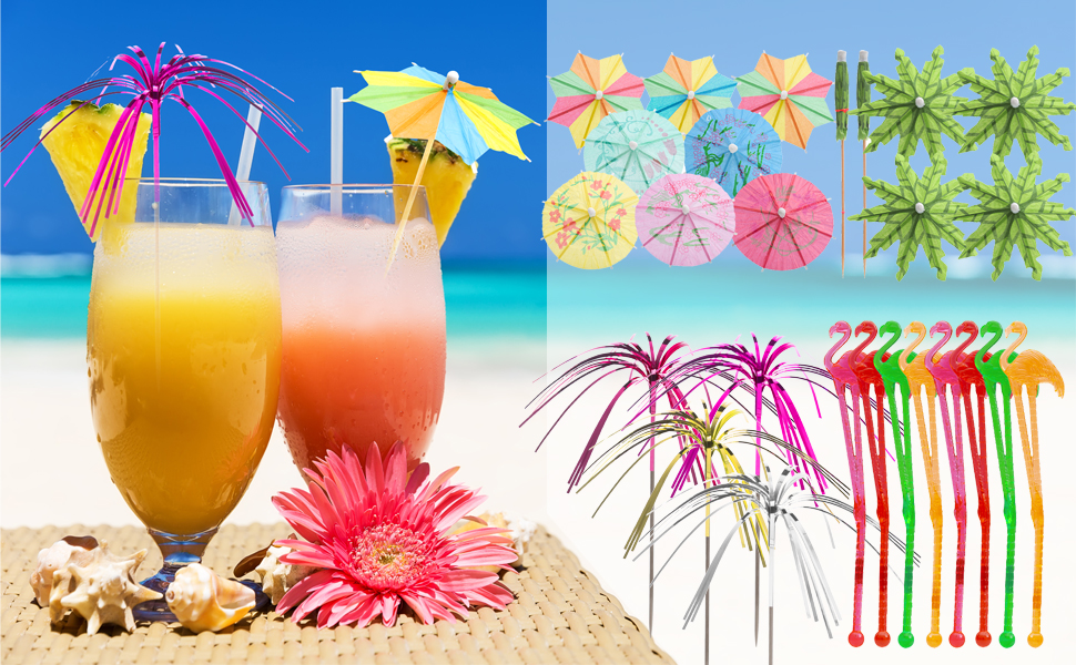 Yizhet 150Pcs Cocktail Party Decorations, Cocktail Fruit