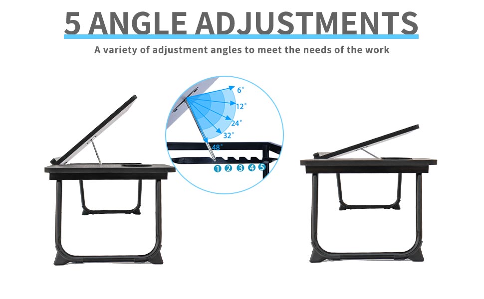 Five adjustable angles