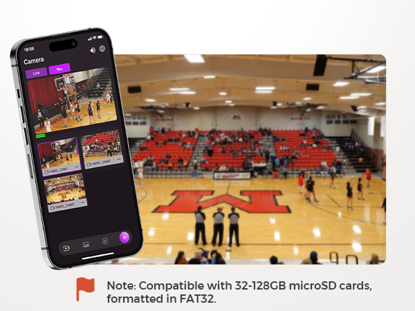 wireless streaming camera 4k for baseball
