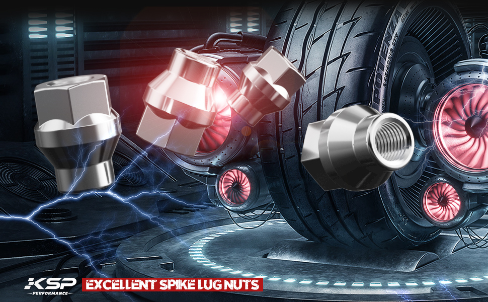 12x1.5 Extended Open Ended Lug Nuts, KSP 24PCS 7mm Shank Thread Pitch